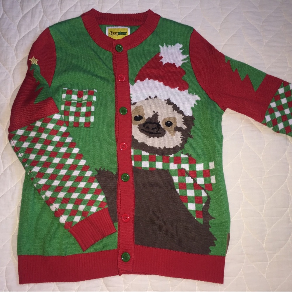 Tipsy Elves Sloth Christmas Sweater